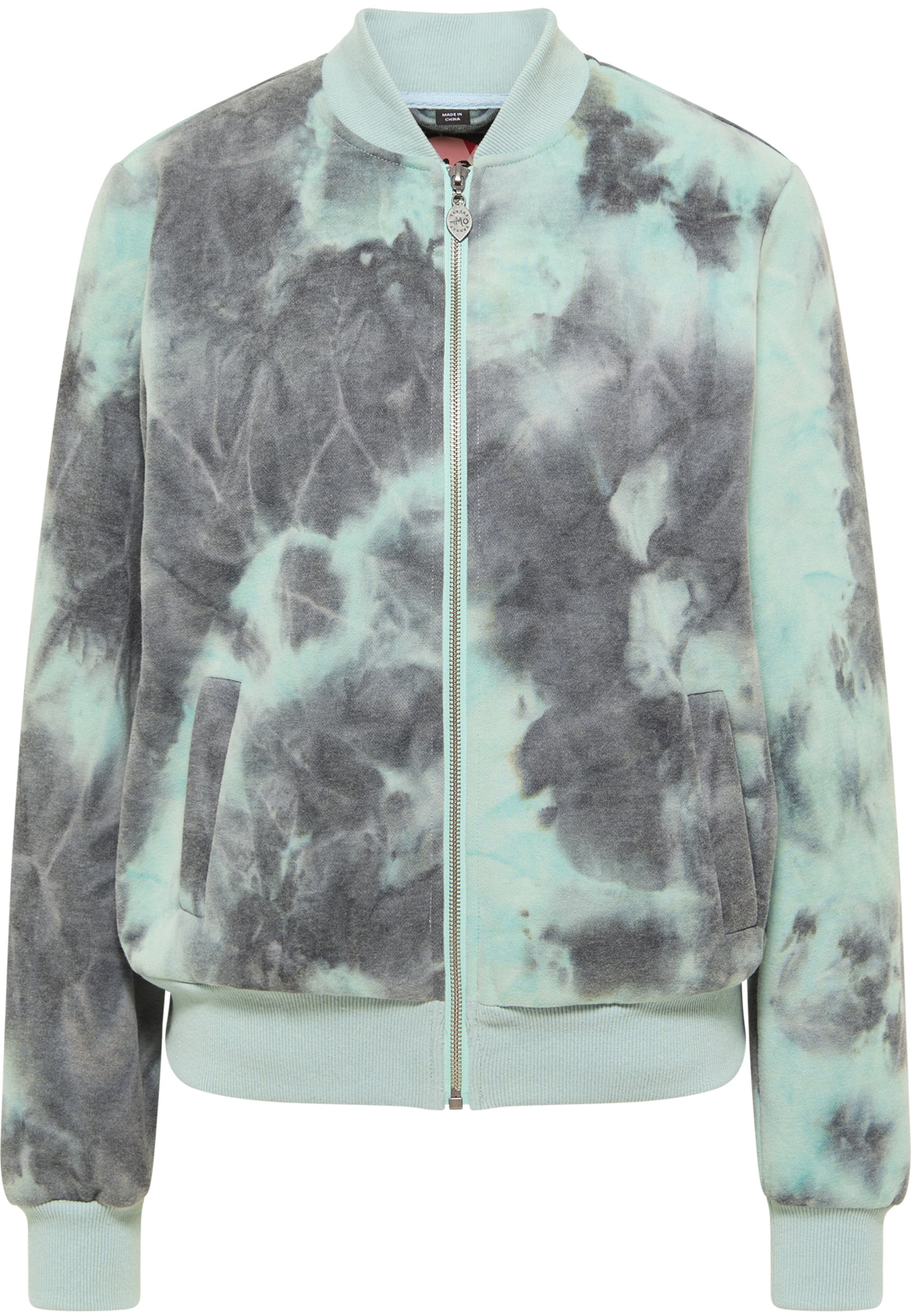 myMo ROCKS Sweatjacke in Blau: Vorderseite