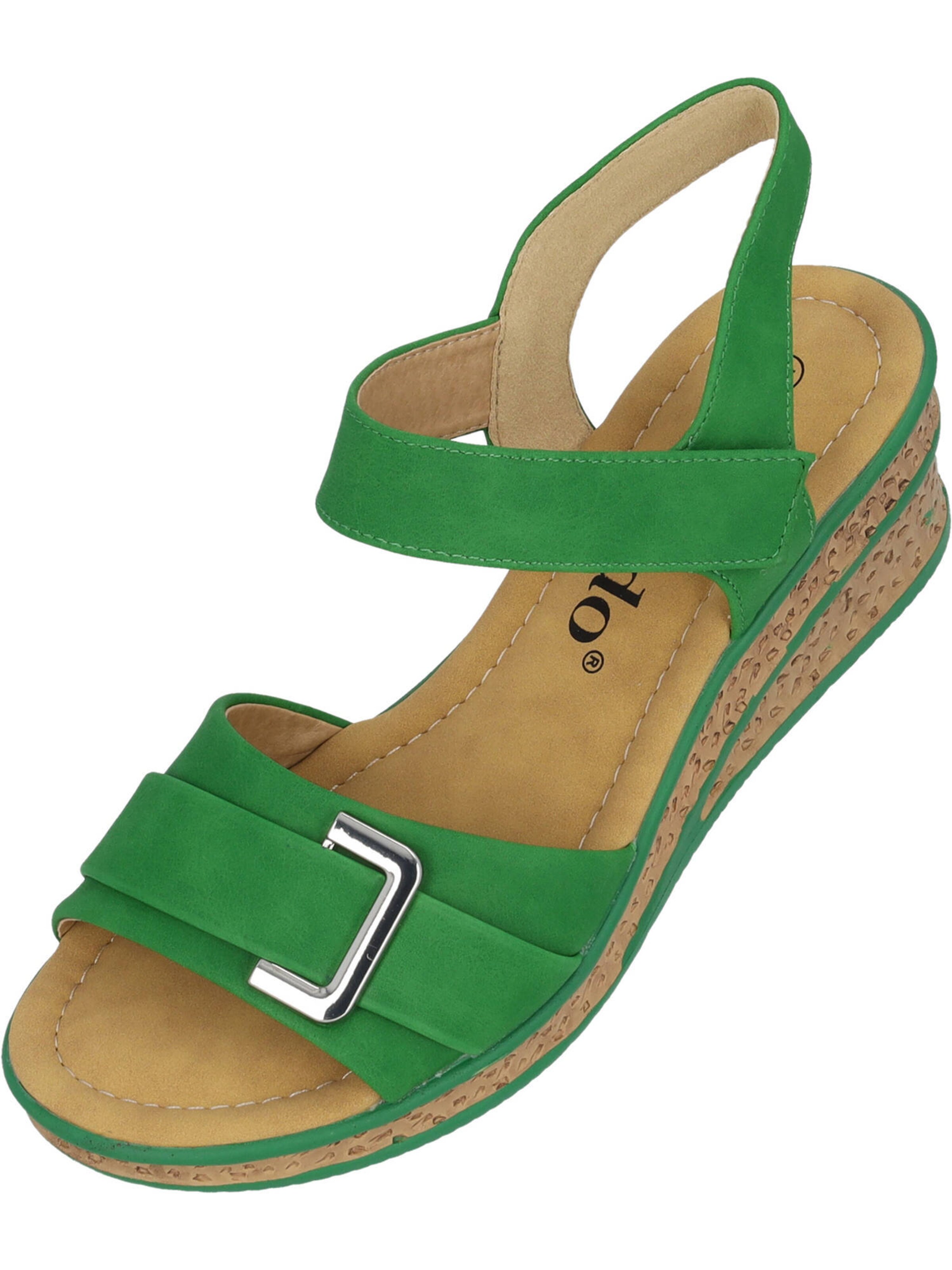 Palado Sandály 'Vemlu' – zelená: přední strana