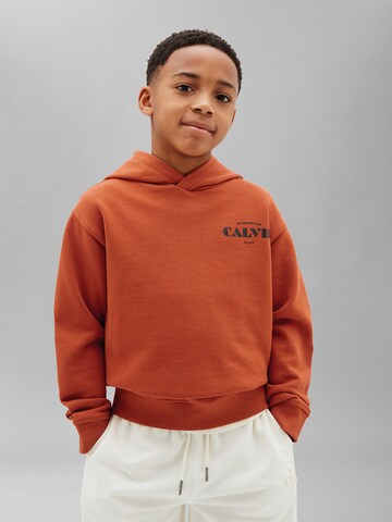 Calvin Klein Jeans Sweatshirt in Orange: Vorderseite