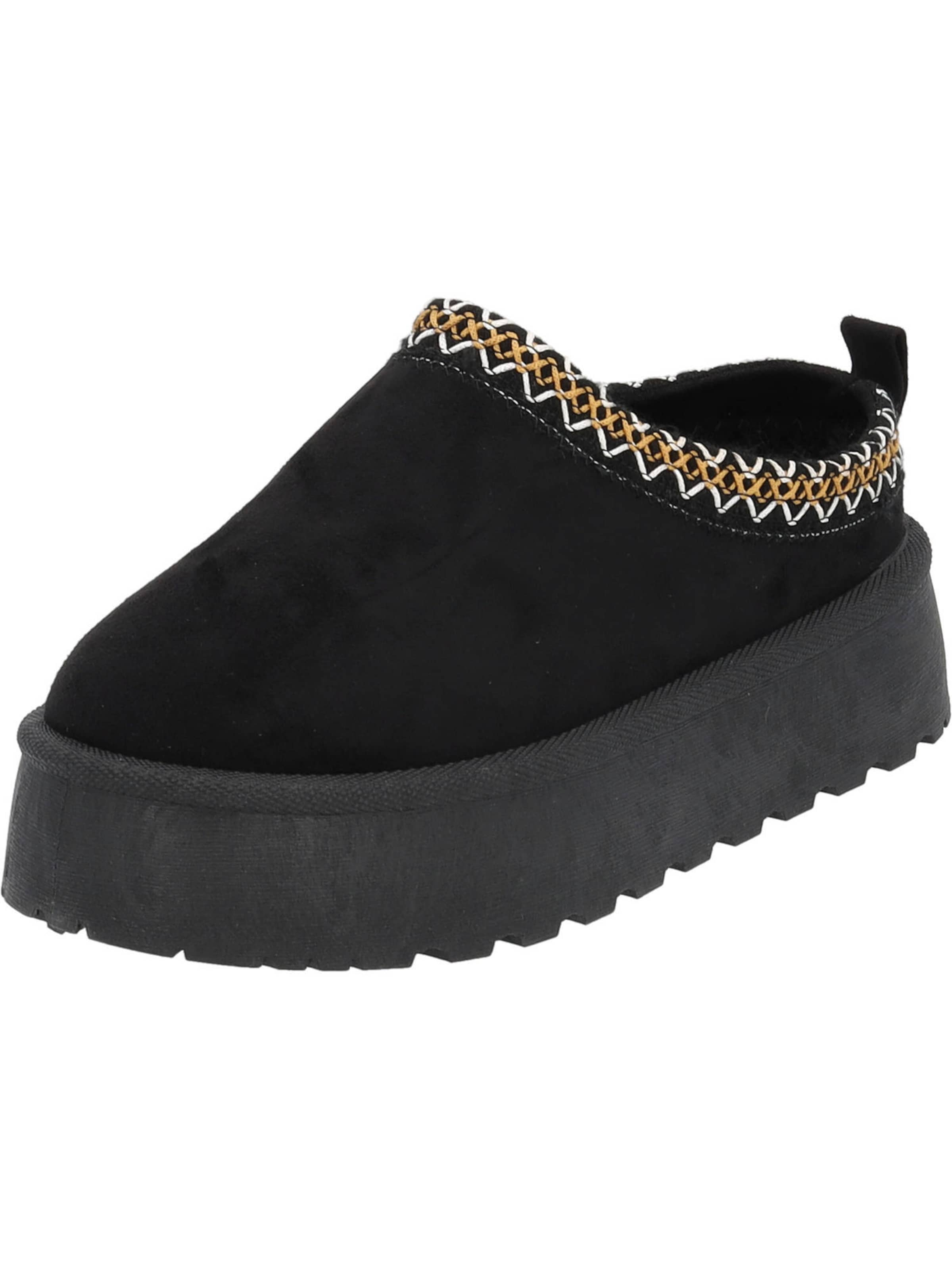 Zoccoletto 'Asinara' di Palado in nero: frontale