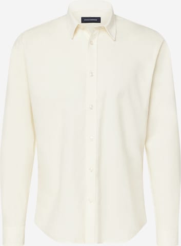 Clean Cut Copenhagen Regular fit Button Up Shirt in Beige: front