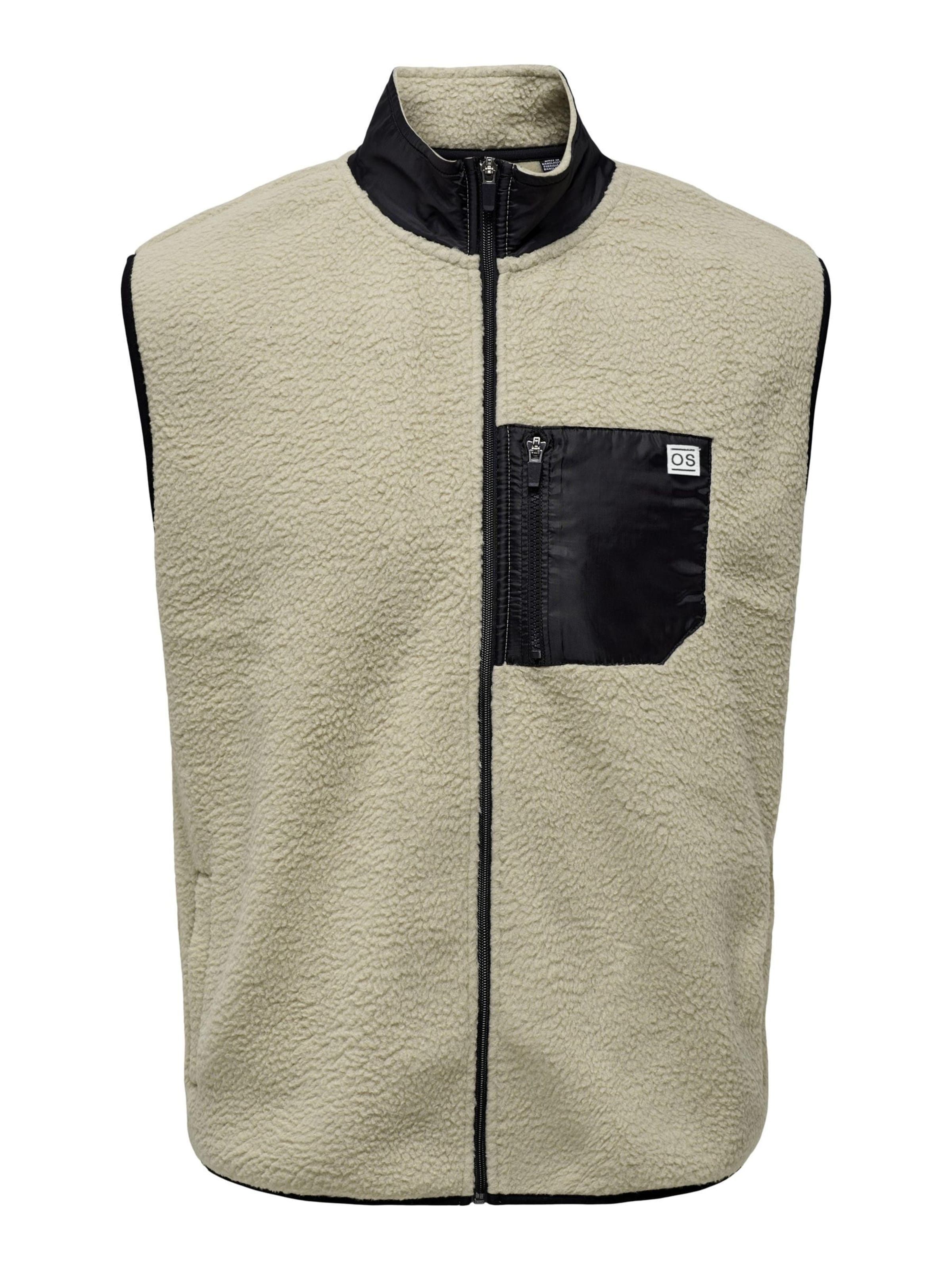 Only & Sons Bodywarmer 'JUST' in Grijs: voorkant