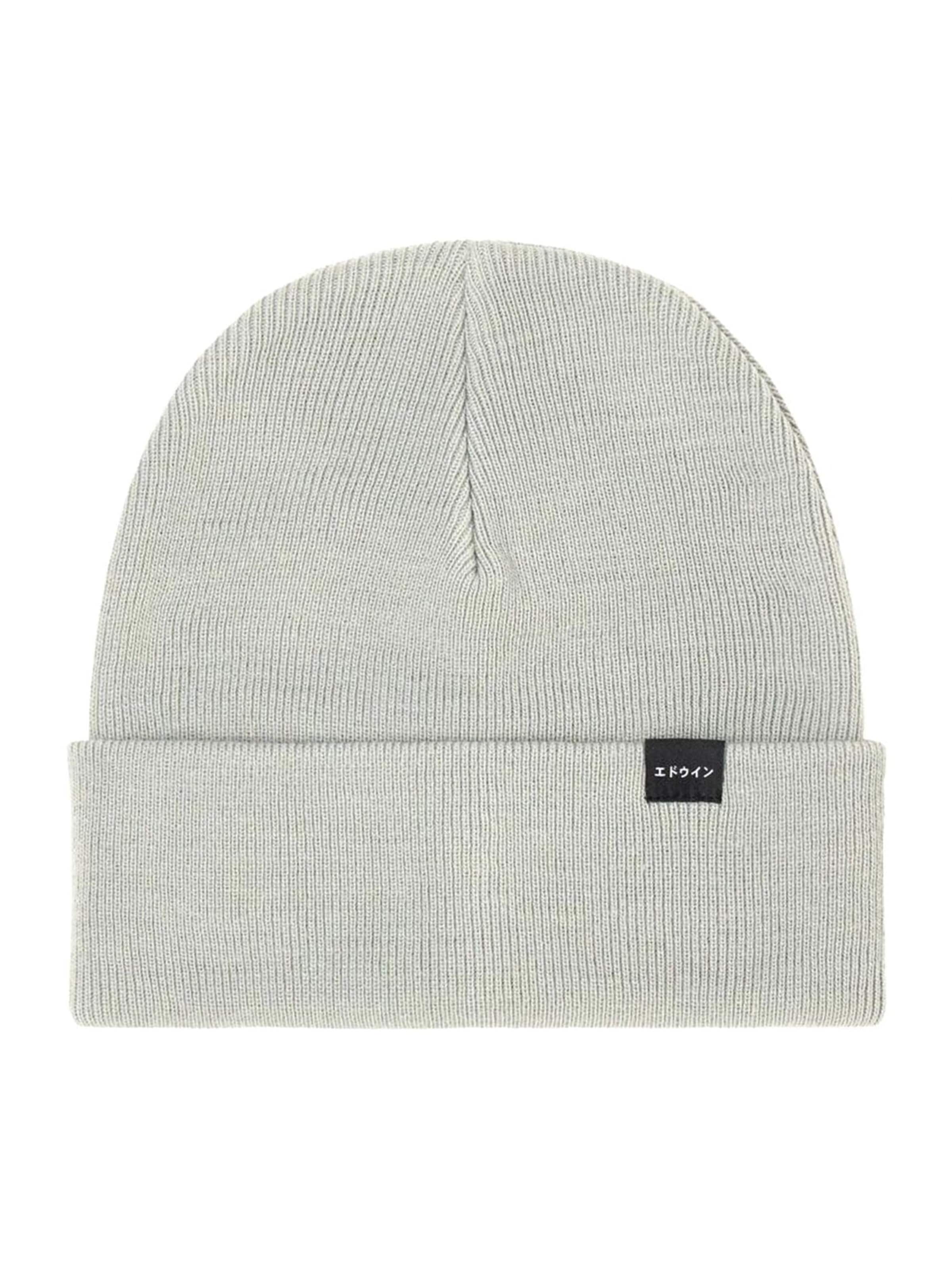 EDWIN Mütze 'Watch Cap Beanie Grey'‌‌ in Grau: Vorderseite