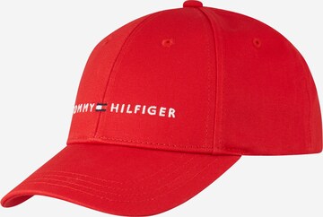 TOMMY HILFIGER Cap 'Essentials' in Red: front