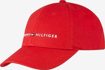 Casquette 'Essentials' TOMMY HILFIGER en rouge : devant