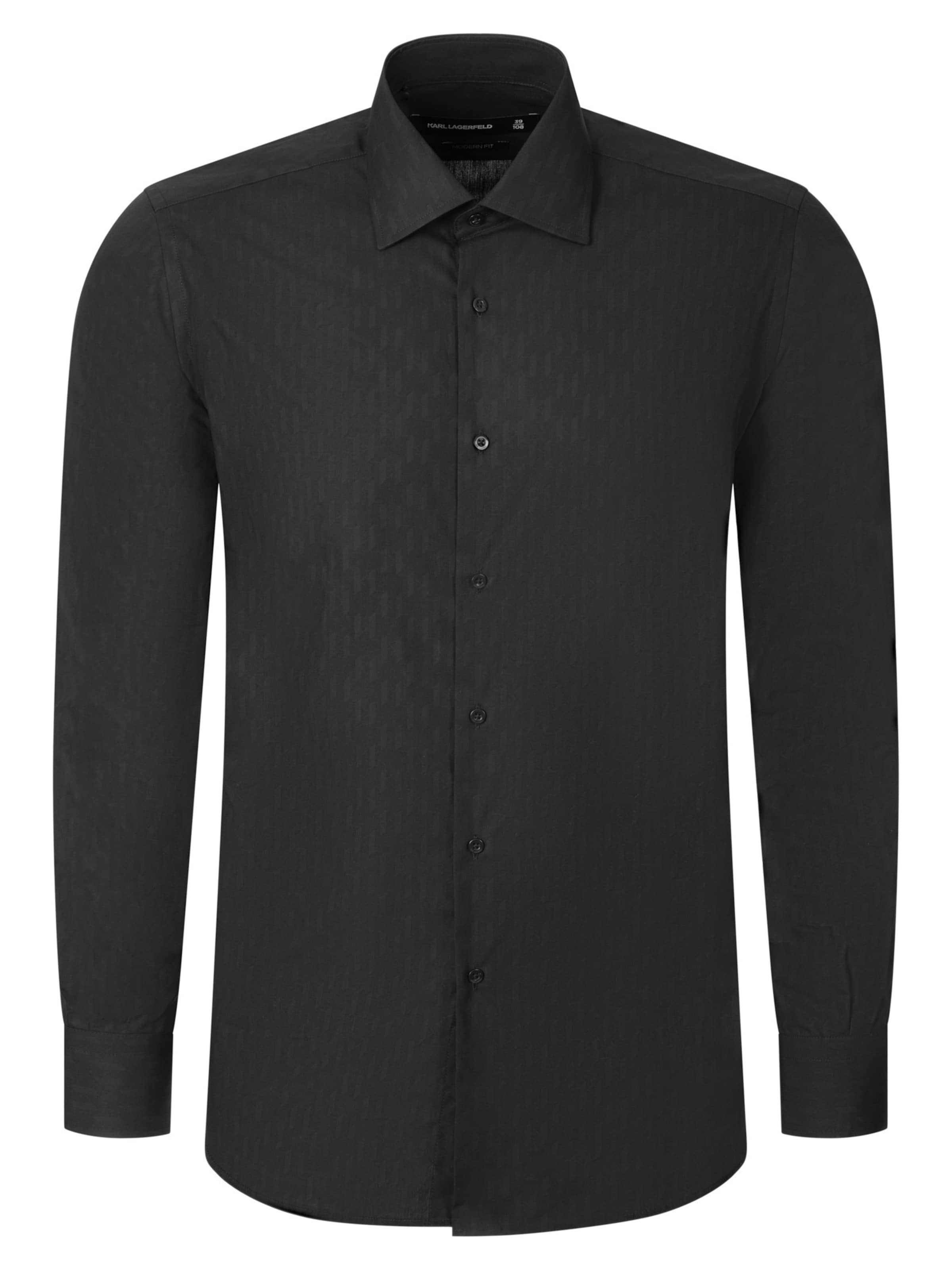 Camicia in XXL-XXXL Karl Lagerfeld di colore nero, Visualizzazione prodotti