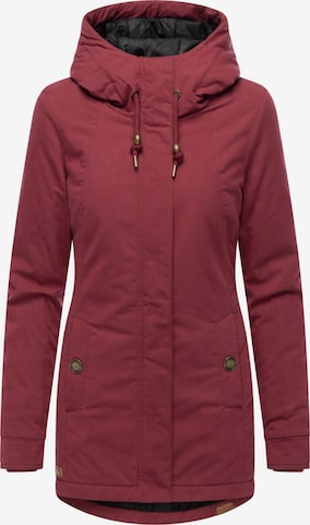 Ragwear Winterjas ' Monadena Parka YOUMODO ' in Rood: voorkant