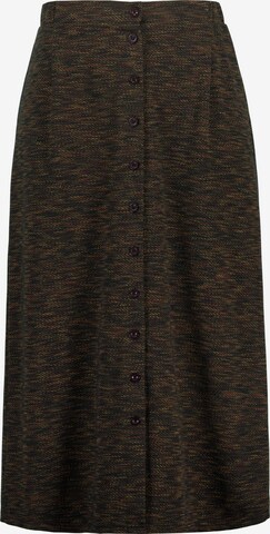 Ulla Popken Skirt 'Punto di Roma' in Brown: front