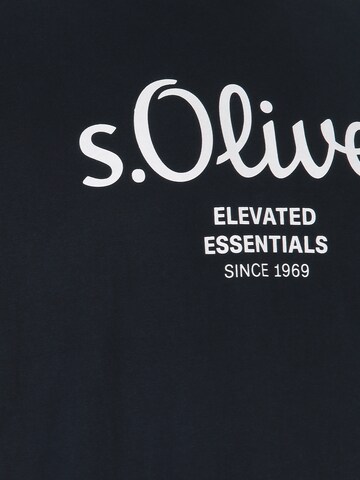 s.Oliver Men Big Sizes T-Shirt in Blau