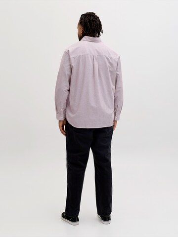 Jack & Jones Plus Regularny krój Koszula 'JORNORREBRO' w kolorze czerwony