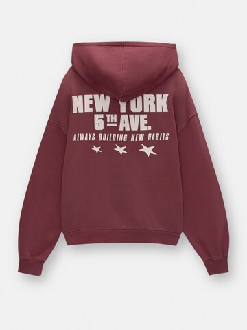 Pull&Bear Mikina - Červená