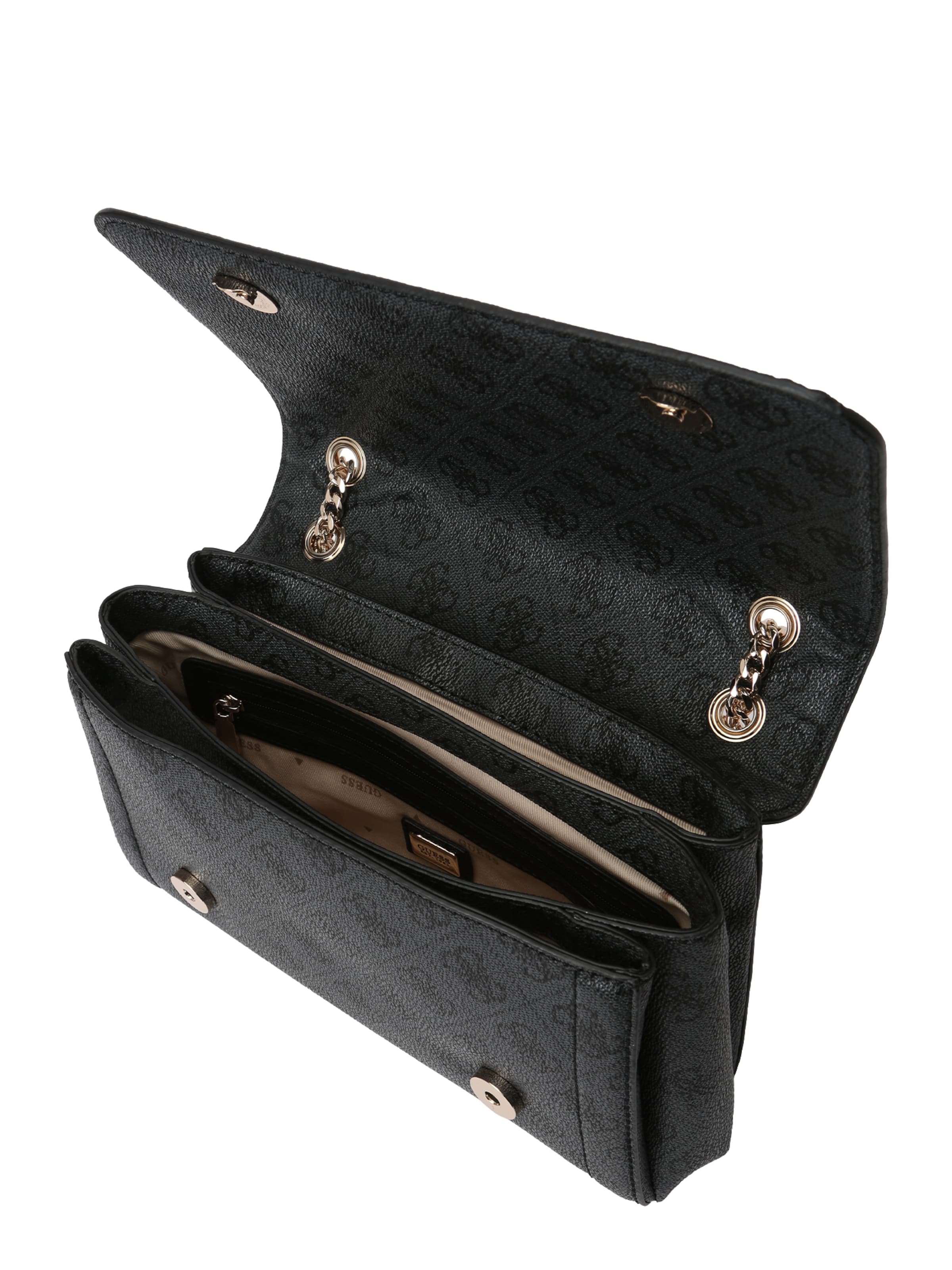 GUESS Schultertasche 'Noelle' in Schwarz