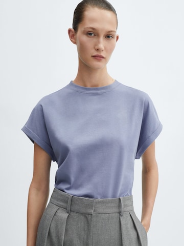 MANGO Shirt 'SEVILLA' in Blauw: voorkant