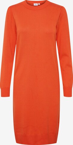 SAINT TROPEZ Knitted dress in Orange: front