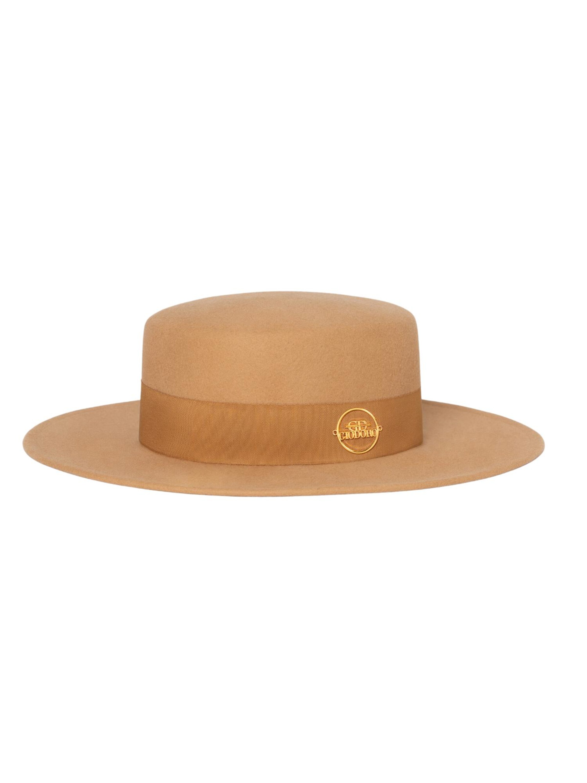 Chapeaux Giodoro en beige : devant