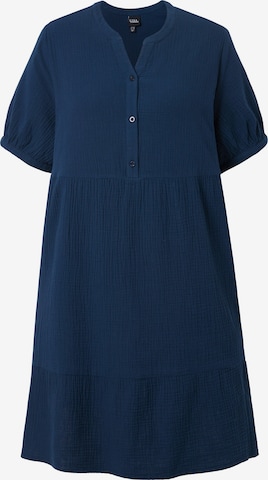 Ulla Popken Blousejurk in Blauw: voorkant