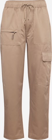 Loosefit Pantalon cargo CONVERSE en marron : devant