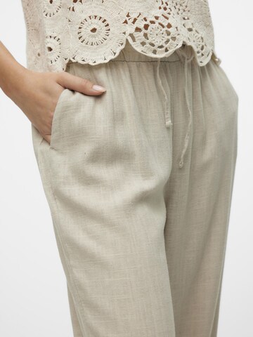 VERO MODA regular Bukser 'Line' i beige