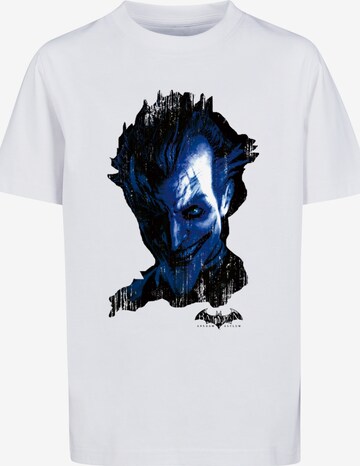 F4NT4STIC Shirt 'DC Comics Batman Arkham Asylum Joker' in Weiß: predná strana