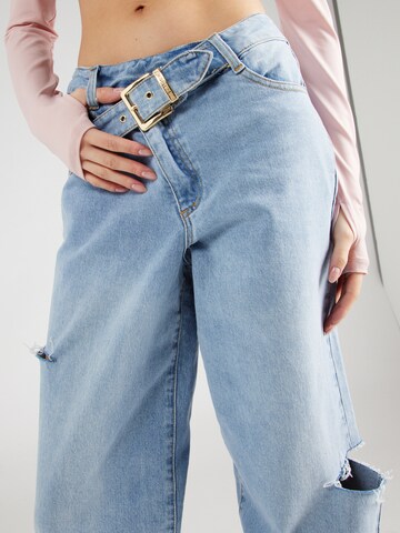 Wide leg Jeans 'Elin' de la Hoermanseder x About You pe albastru