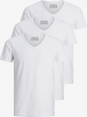 JACK & JONES T-Shirt 'JJV-Neck' in Weiß: Vorderseite