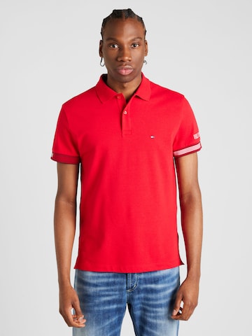 T-Shirt TOMMY HILFIGER en rouge : devant