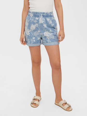 VERO MODA Regular Jeans 'Flora' in Blauw: voorkant