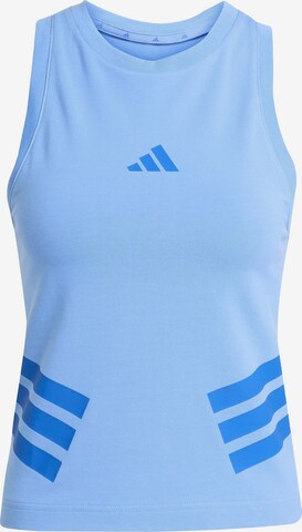 mėlyna ADIDAS SPORTSWEAR Sportiniai marškinėliai be rankovių 'Future Icons': priekis