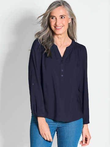 Goldner Blouse in Blauw: voorkant