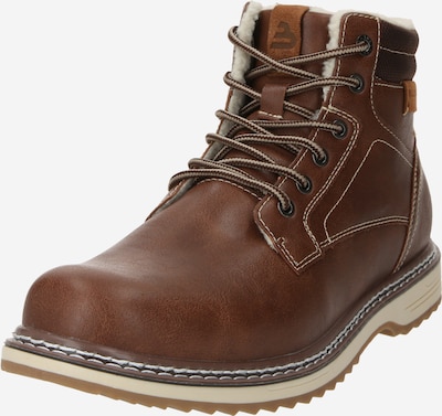 BULLBOXER Bottes à lacets en marron, Vue avec produit