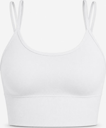 AOTTORI Bralette Sports Bra in White: front