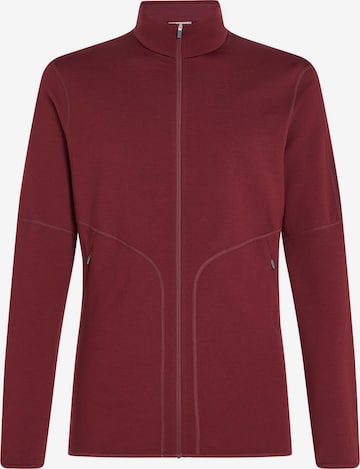 ICEBREAKER Sportsweatjacke 'EleMtal' in Rot: Vorderseite