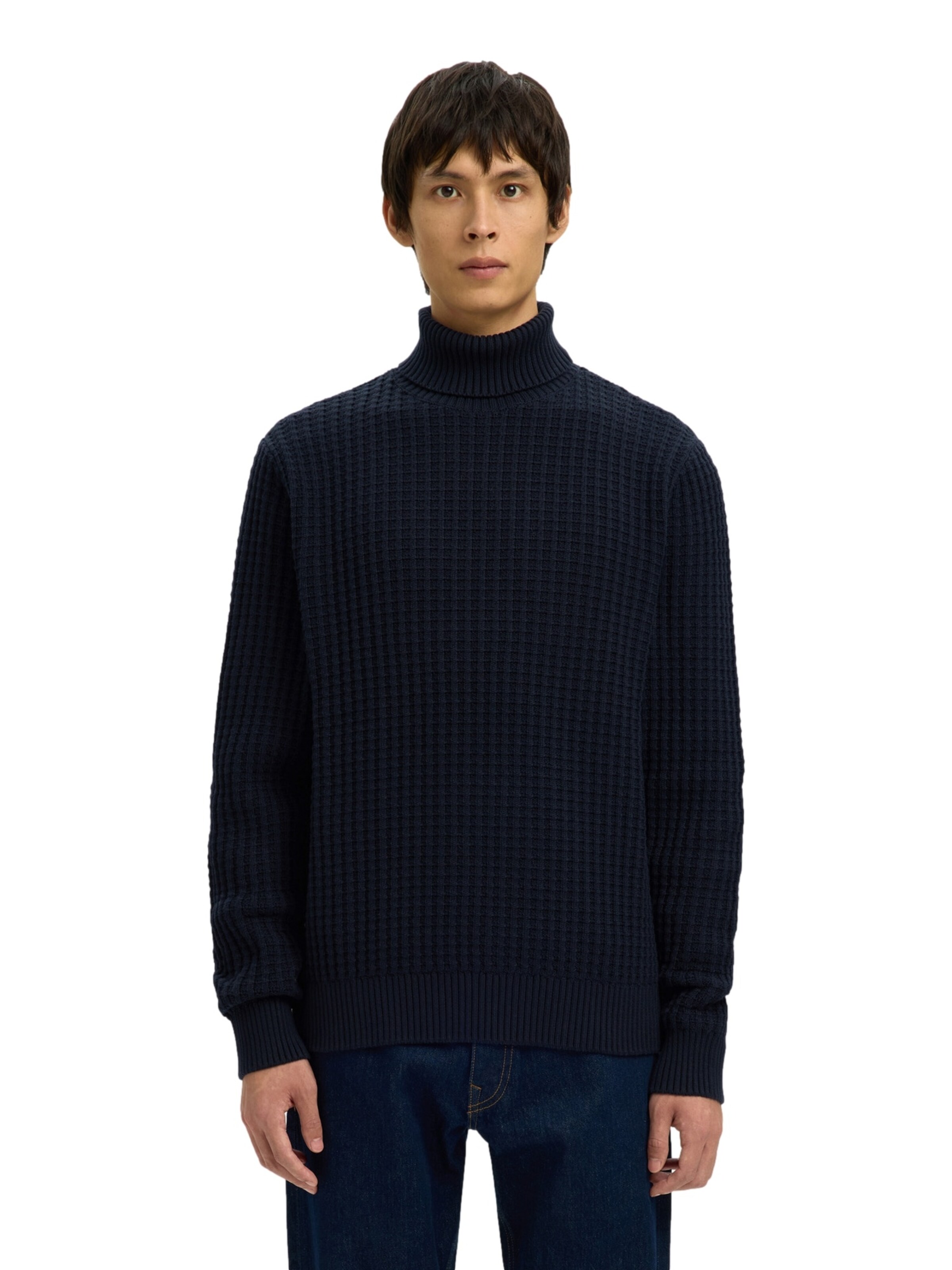SELECTED Pullover 'SLHTom' in Blau: Vorderseite