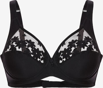 FELINA Minimizer 'Swiss Broderie' in Zwart: voorkant