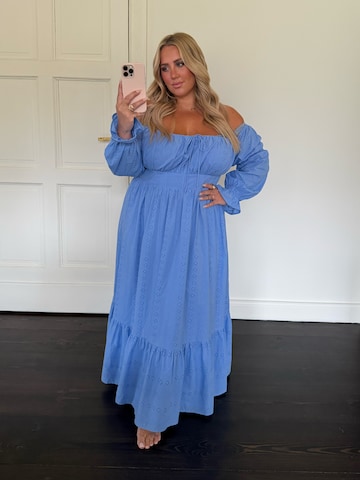 CITA MAASS Καλοκαιρινό φόρεμα 'Broderie Anglaise' σε μπλε