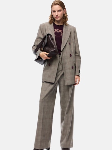 Wide Leg Pantalon 'PINKO PLUMERIA PANTALONE MISTO LANA TINTO FILO PANTALONE' PINKO en gris