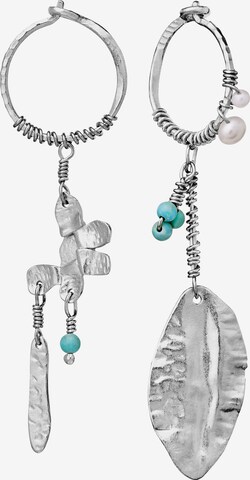 Boucles d'oreilles 'VICKY' Maanesten en argent : devant