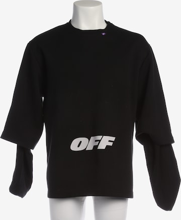 Off-White Sweatshirt / Sweatjacke L in Schwarz: Vorderseite