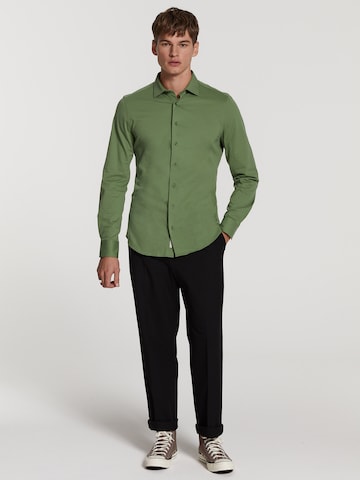 Shiwi Slim fit Button Up Shirt 'Pablo' in Green
