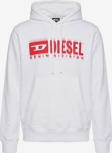 DIESEL Sweater majica 'S-GINN-HOOD-L5' veličine M u bijela, Pregled proizvoda