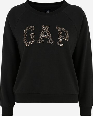 Gap Petite Sweatshirt in Schwarz: predná strana