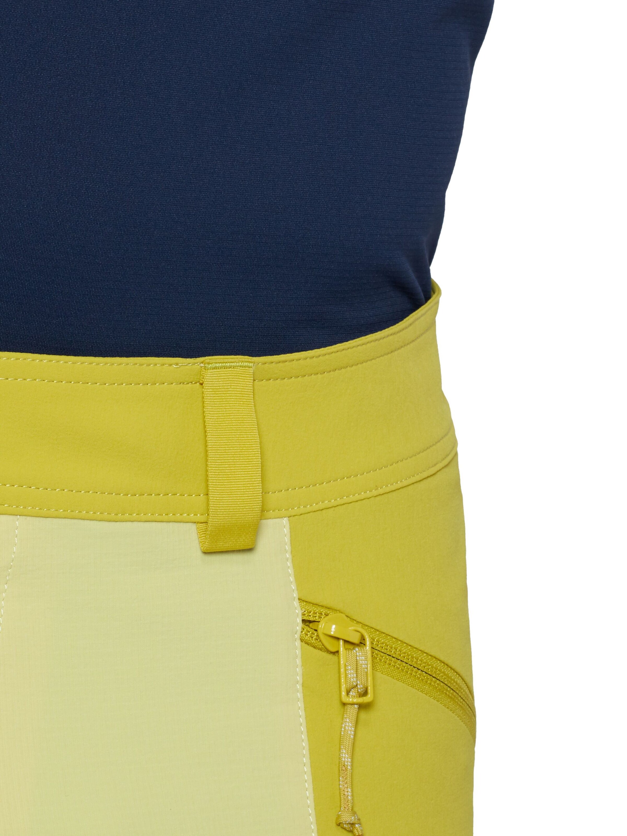 MAMMUT Regular Outdoor Pants 'Ducan' in Yellow