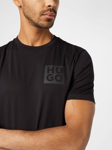 HUGO - Camiseta 'Detzington' en negro