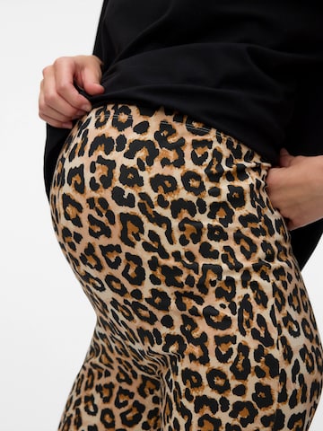 MAMALICIOUS Levenevä Leggingsit 'MLSANNIE' värissä beige