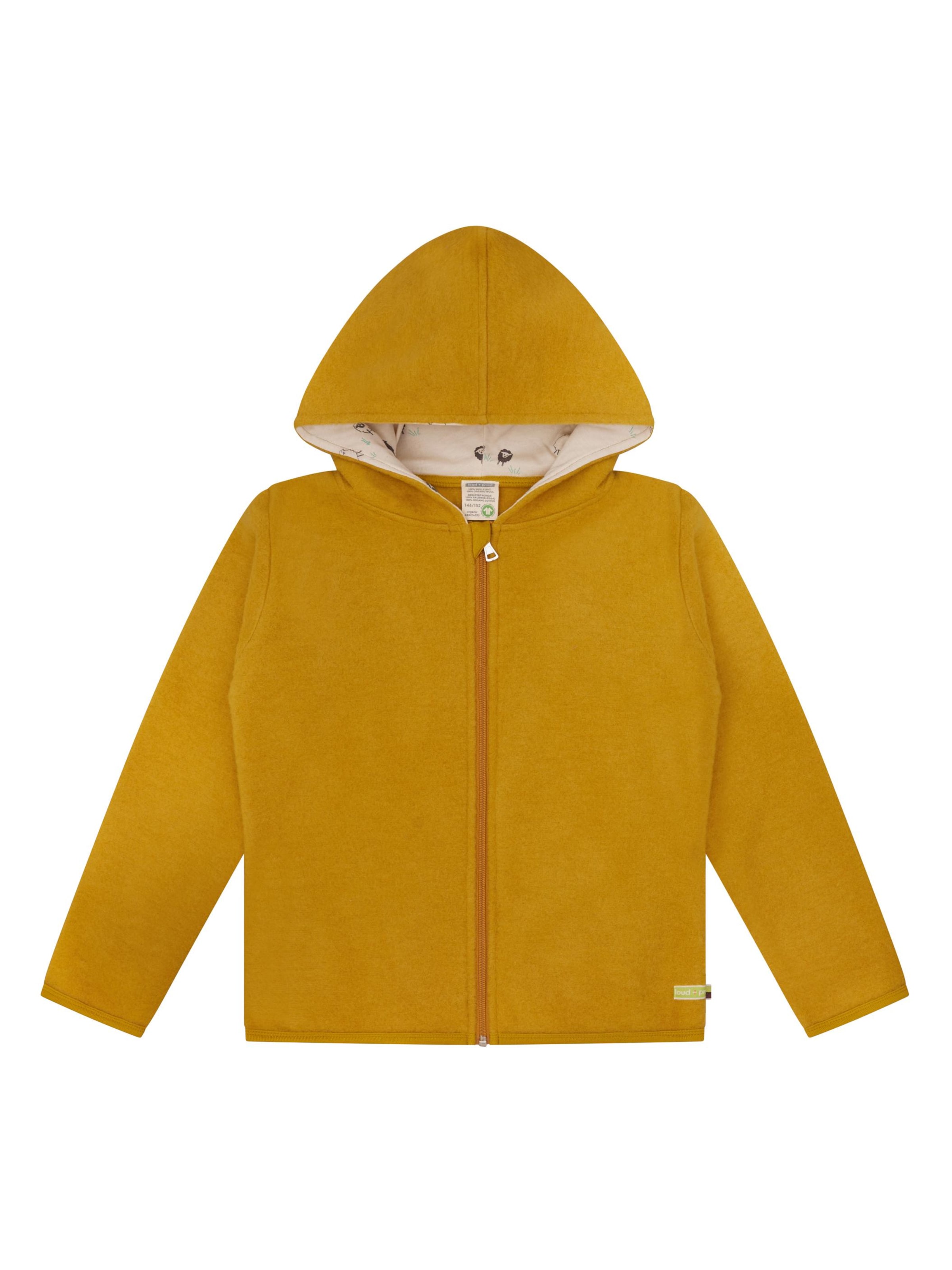 loud + proud Fleece Jacket in Yellow: front