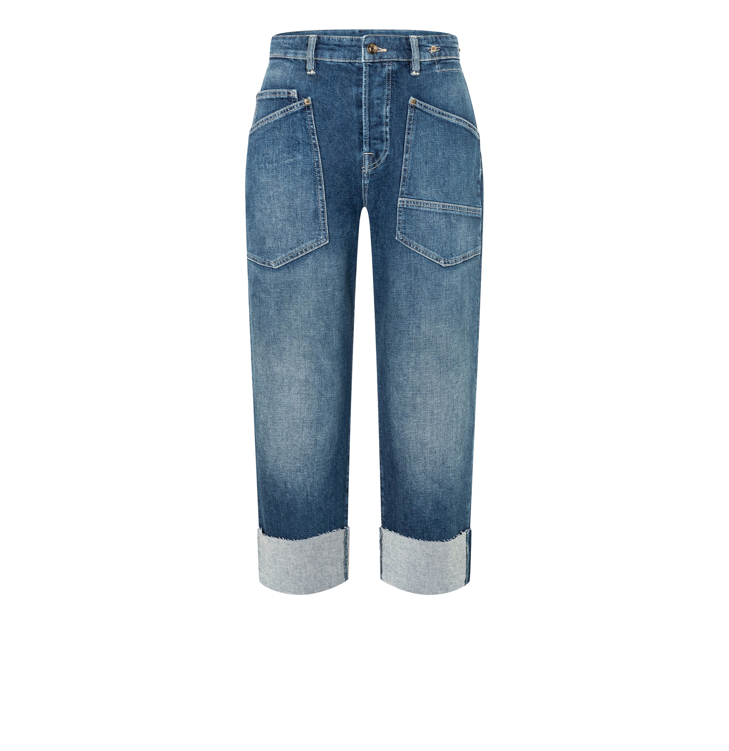 MAC Loosefit Jeans in Blau: Vorderseite