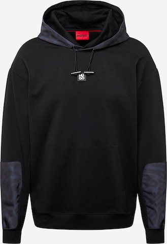 HUGO Sweatshirt 'Ditcheno' i svart: framsida