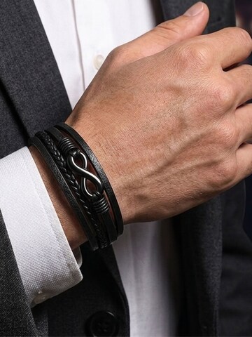 UNIQAL Armband 'NICE' in Zwart