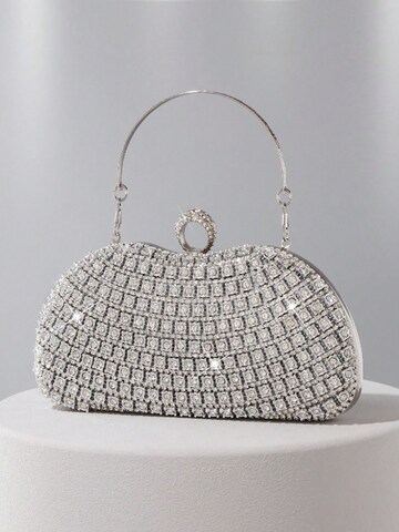 Tomshop24-7 Clutch 'Diamond' in Silver