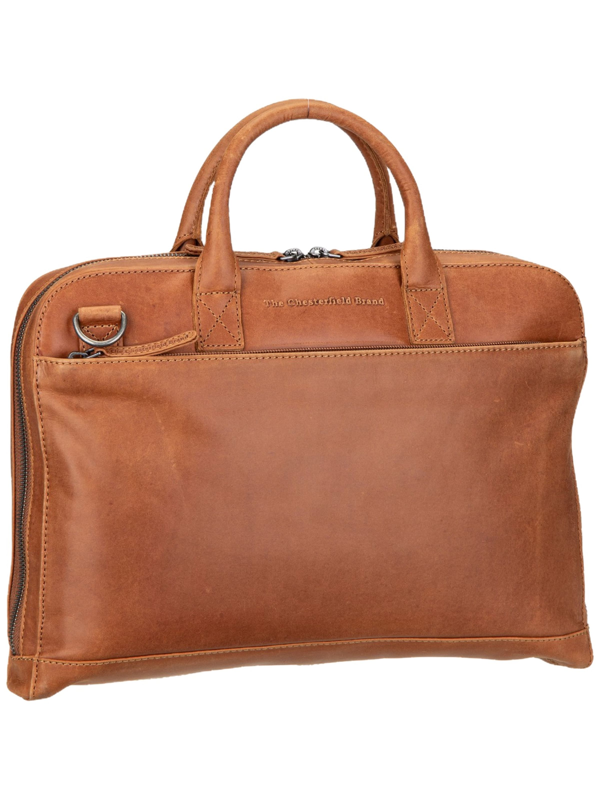 The Chesterfield Brand Document Bag ' Tilbury ' in Brown: front